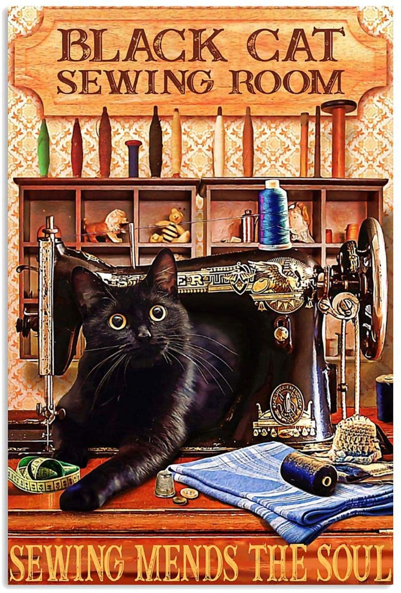 Black Cat Sewing Room Sewing Mends The Soul
