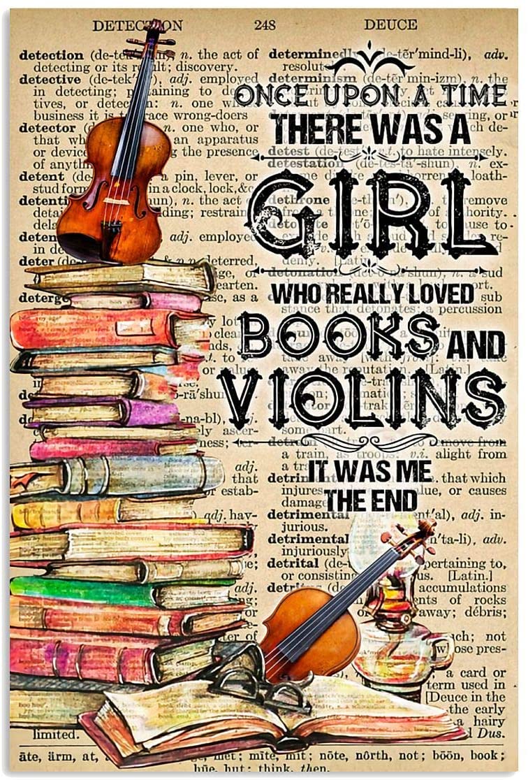 Violin A Girl Who Really Loved Books And Once Upon Vintage
