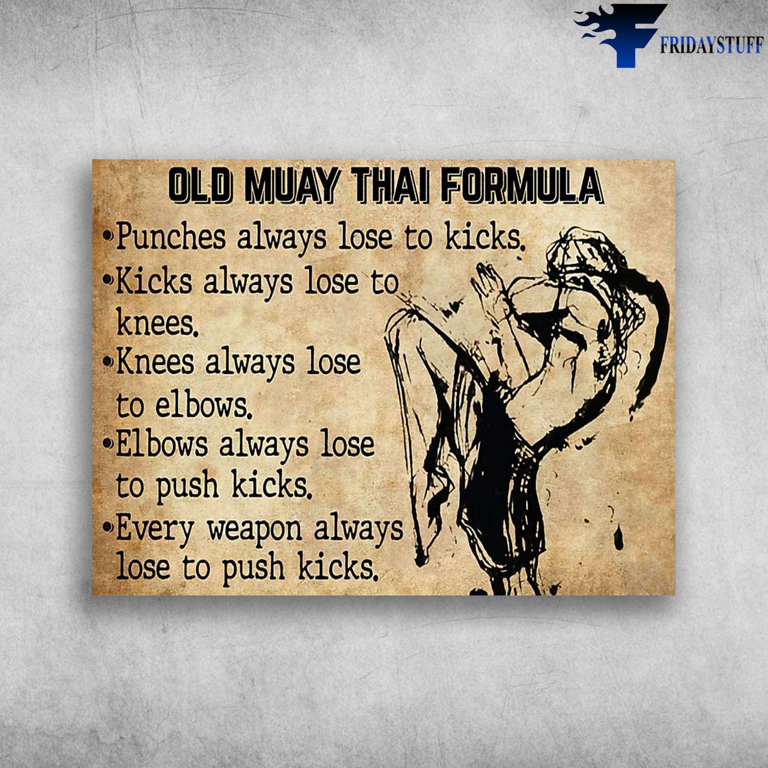 Old Muay Thai Formula Elbows Always Lose To Push Kicks