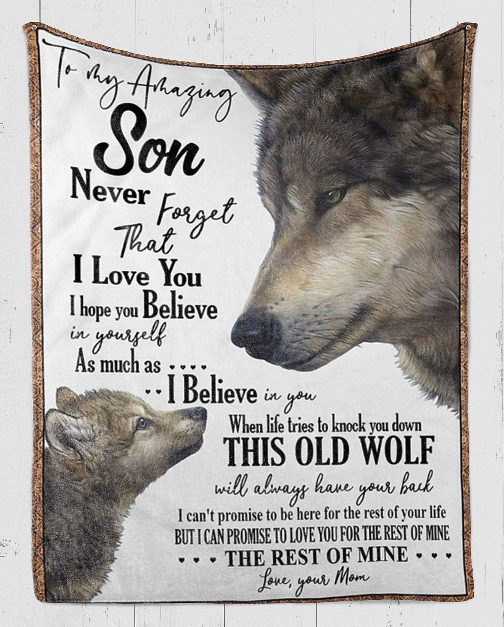 Wolf To My Amazing Son Never Forget That I Love You