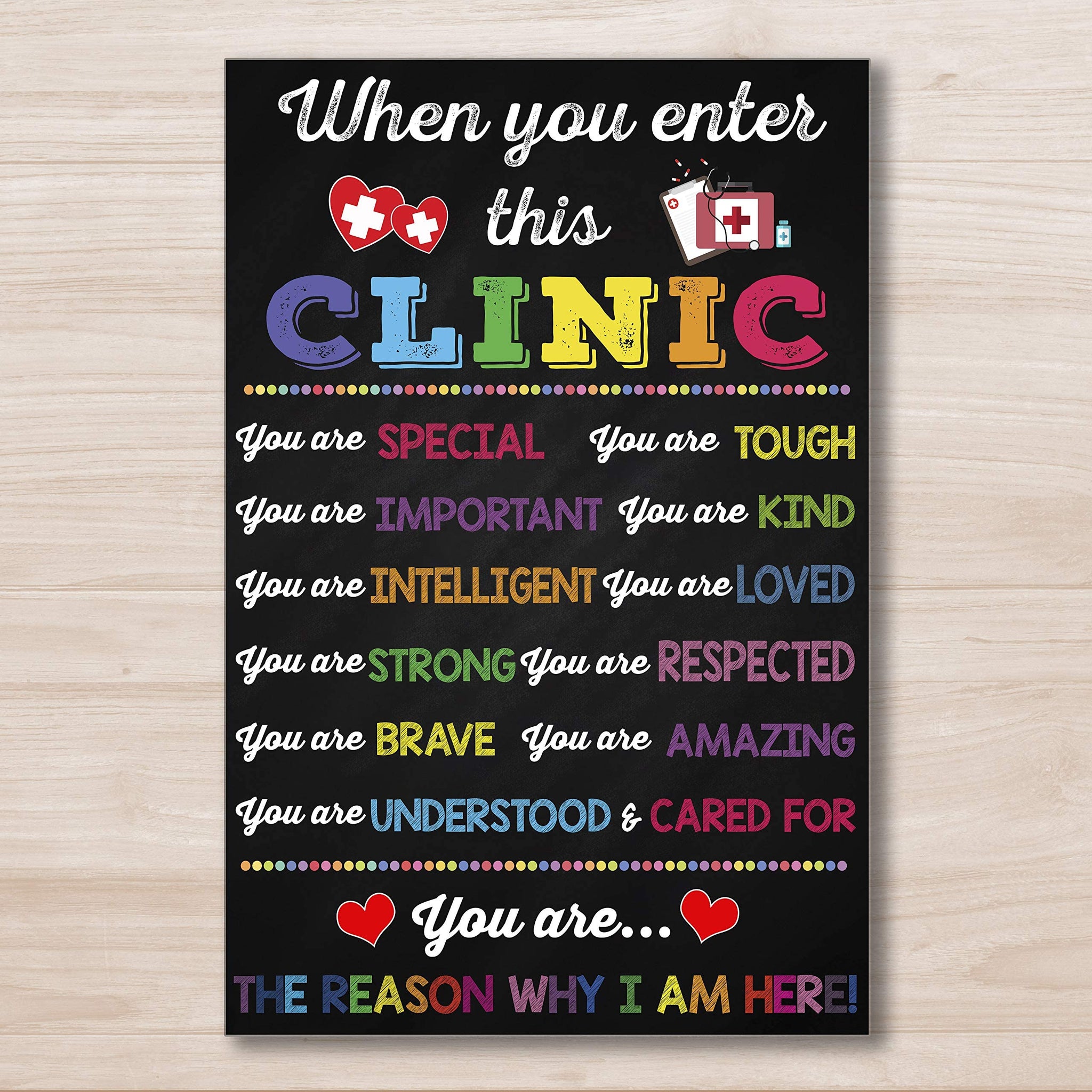 When You Enter This Clinic You Are Special Chalkboard Sign School Health Office Pediatric Clinic Decor School Nurse