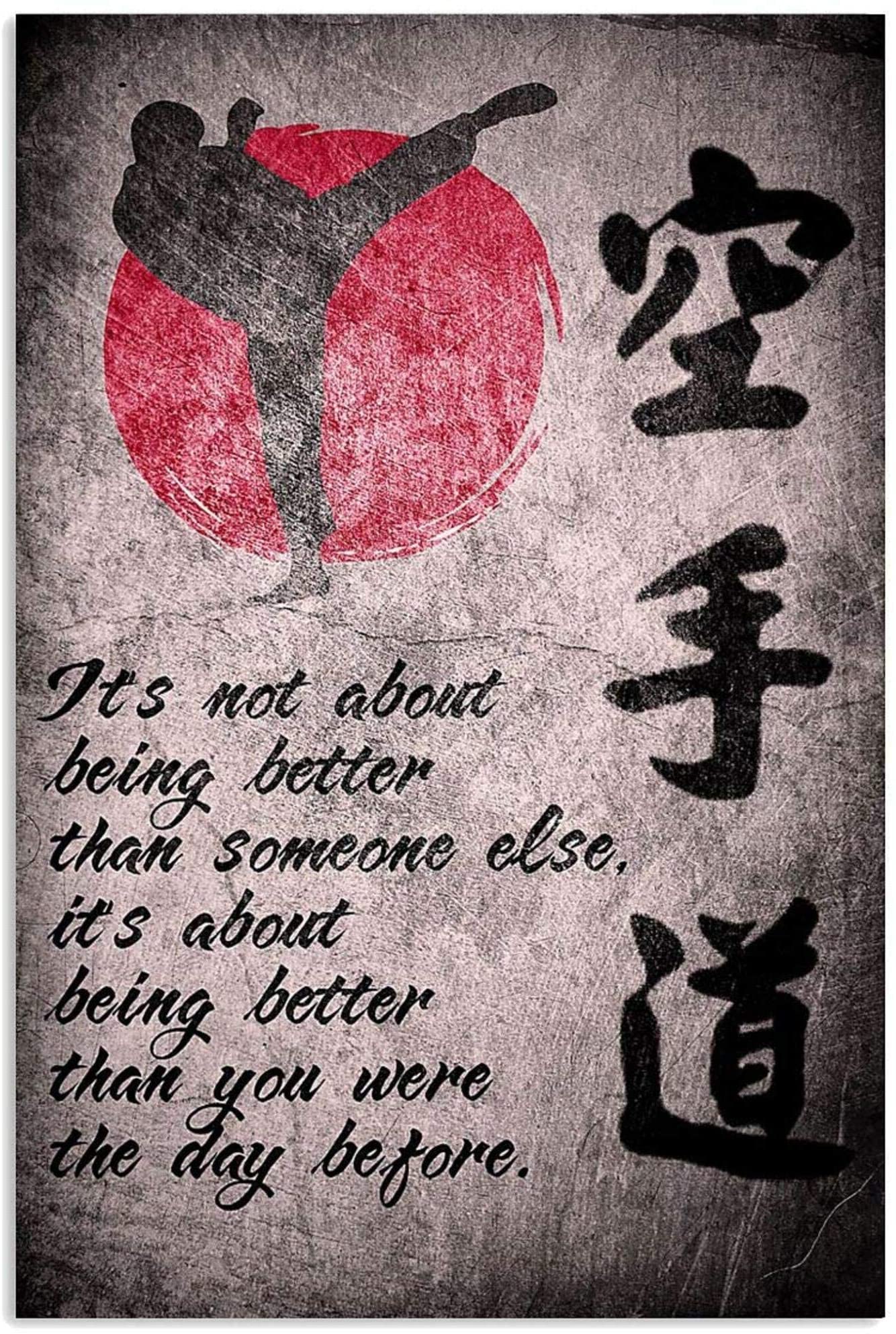 Karate Kanji Its Not About Being Better Than Someone Else