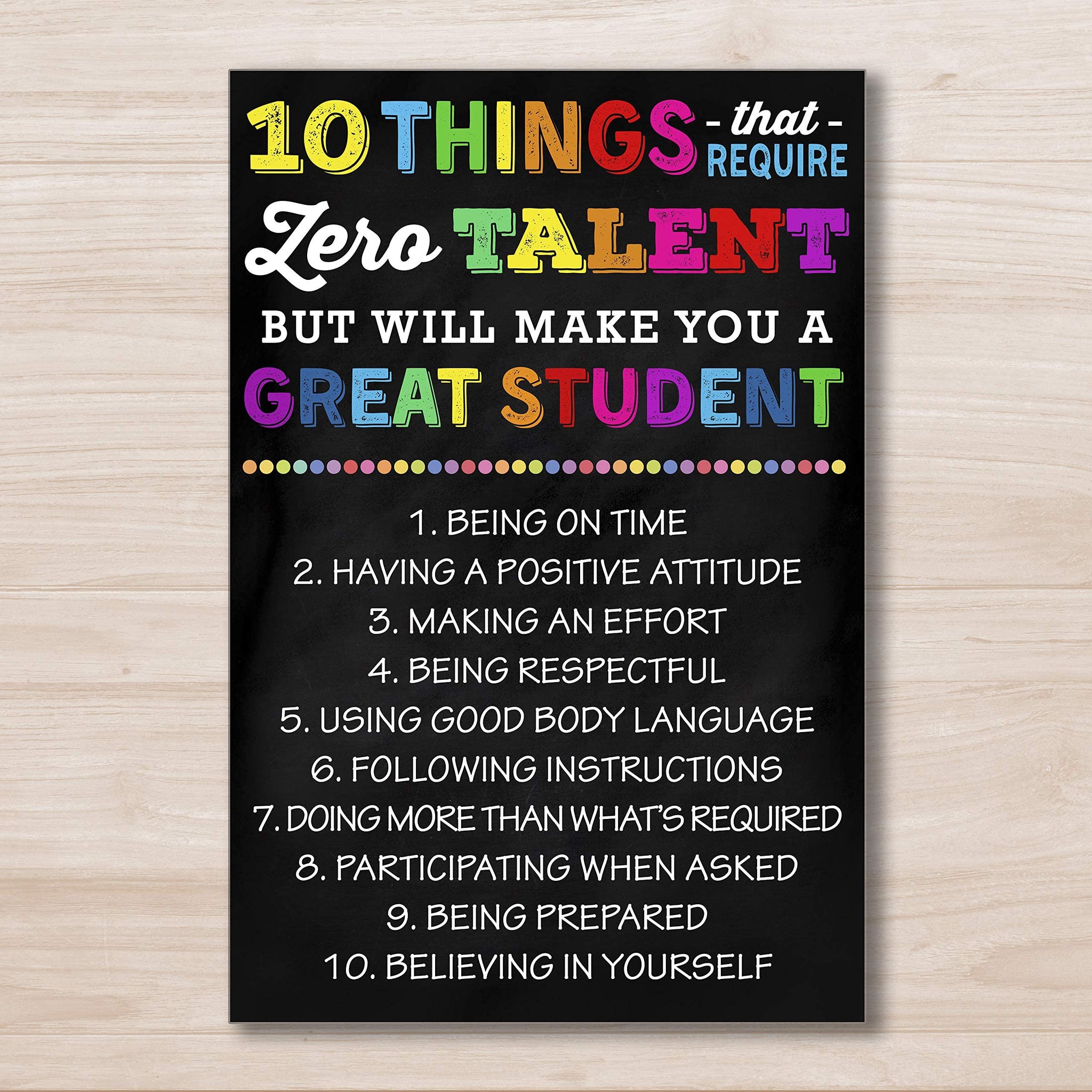 10 Things That Require Zero Talent, Back To School, Successful Student, Classroom Management, Classroom Decor