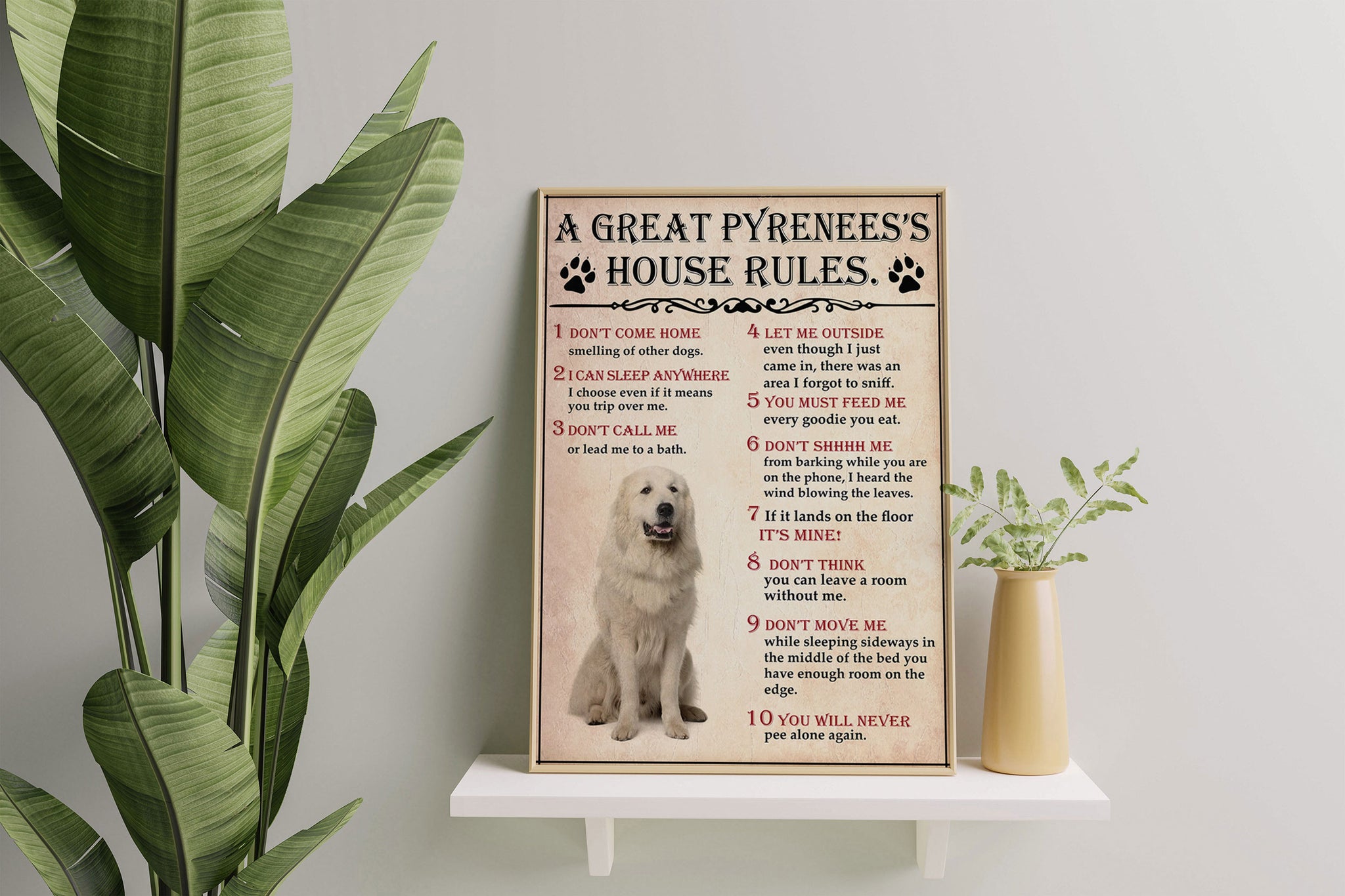 A Great Pyrenees House Rules For Dog Lover