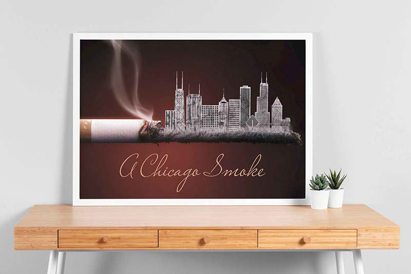 Skitongifts Wall Decoration, Home Decor, Decoration Room A Chicago Smoke TT1203