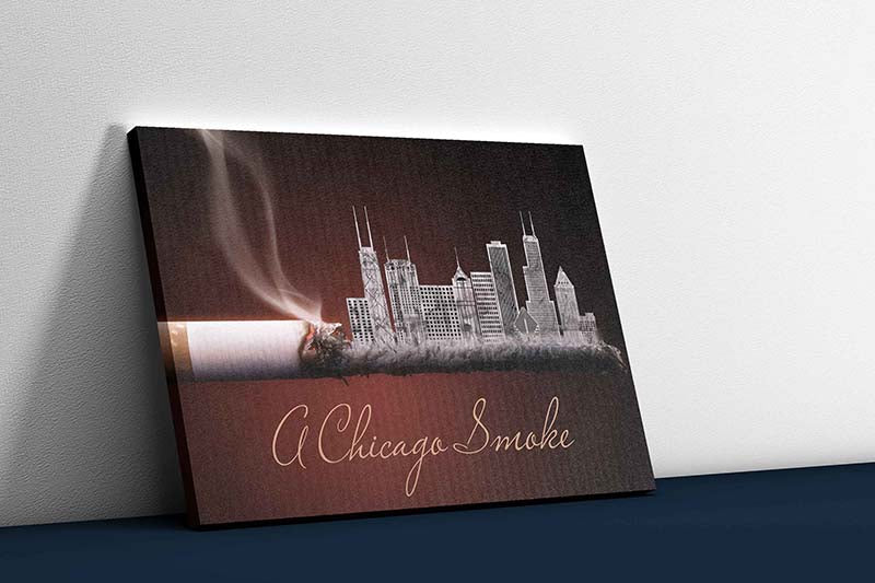 Skitongifts Wall Decoration, Home Decor, Decoration Room A Chicago Smoke TT1203