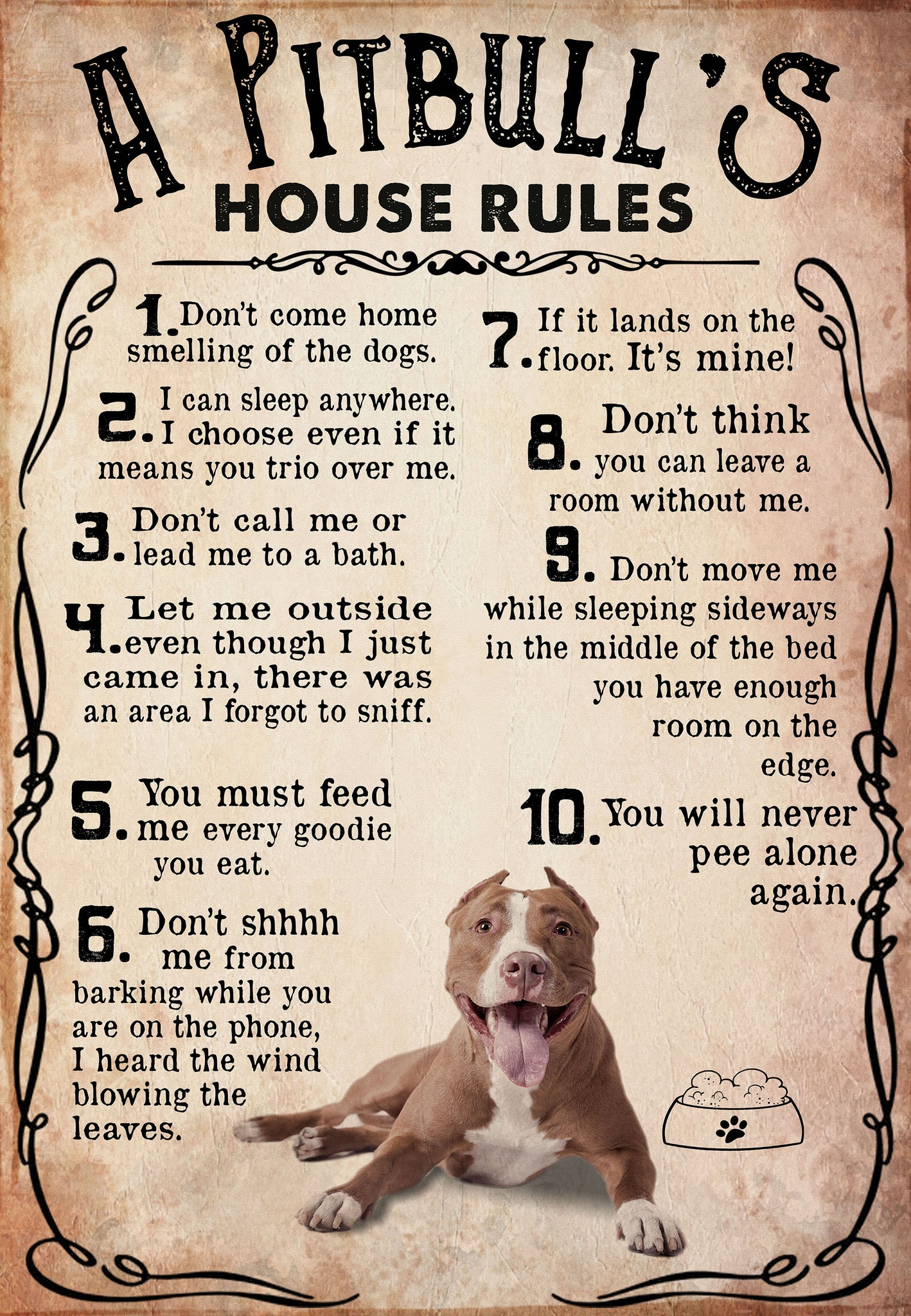 A Pitbull's House Rules For Lovers