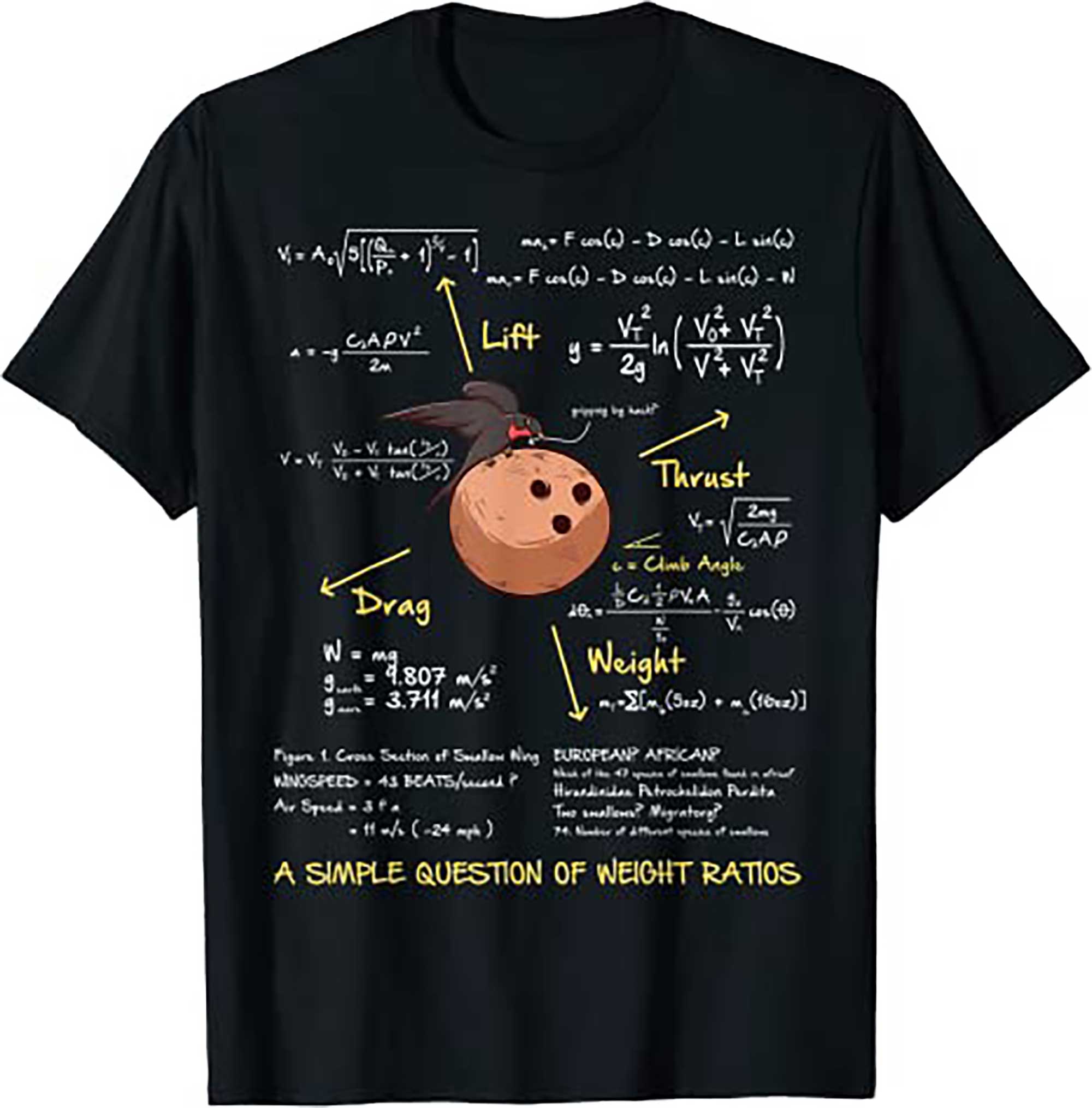 Skitongift A Simple Question Of Weight Ratios Funny Math T Shirt