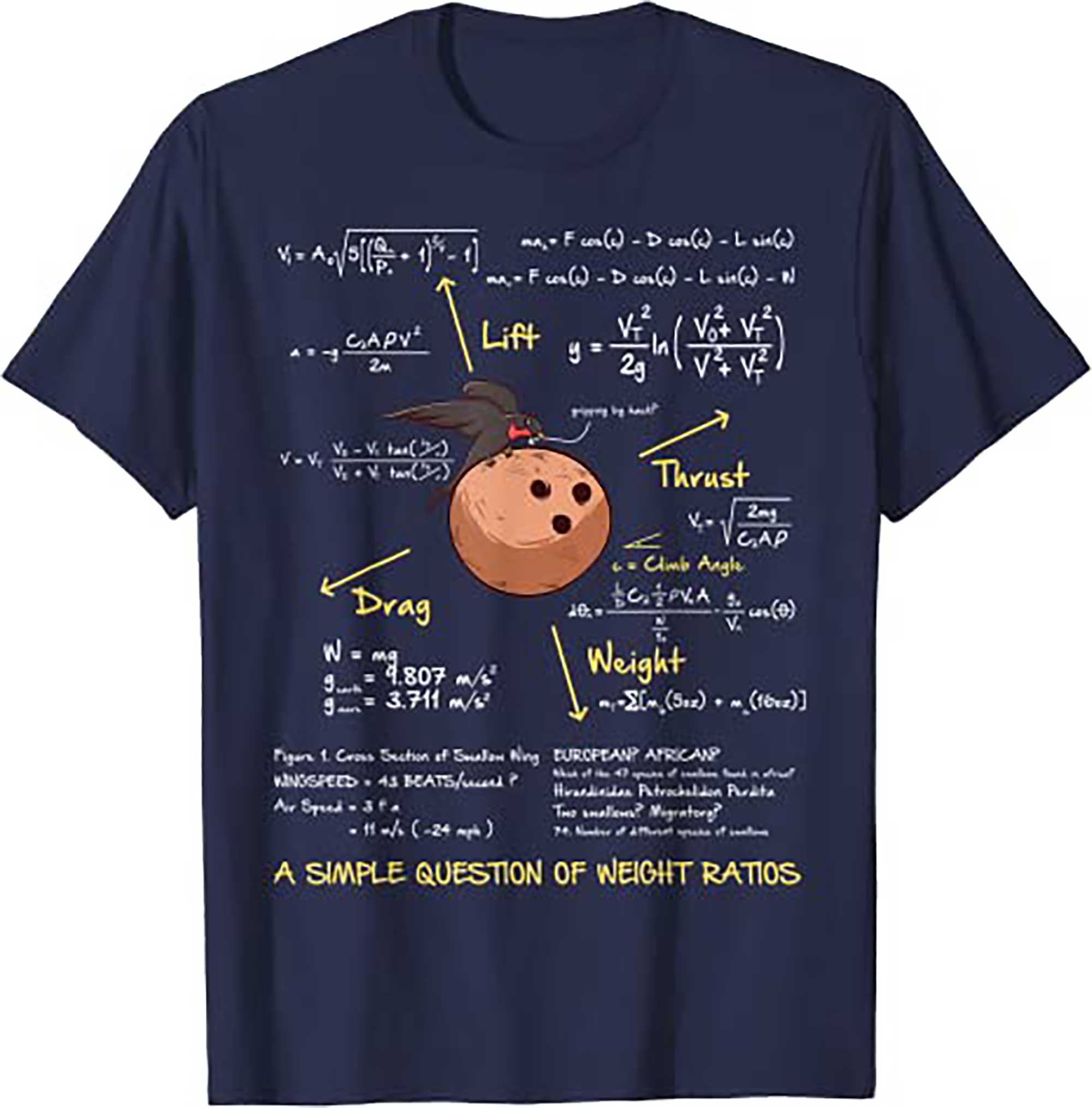 Skitongift A Simple Question Of Weight Ratios Funny Math T Shirt