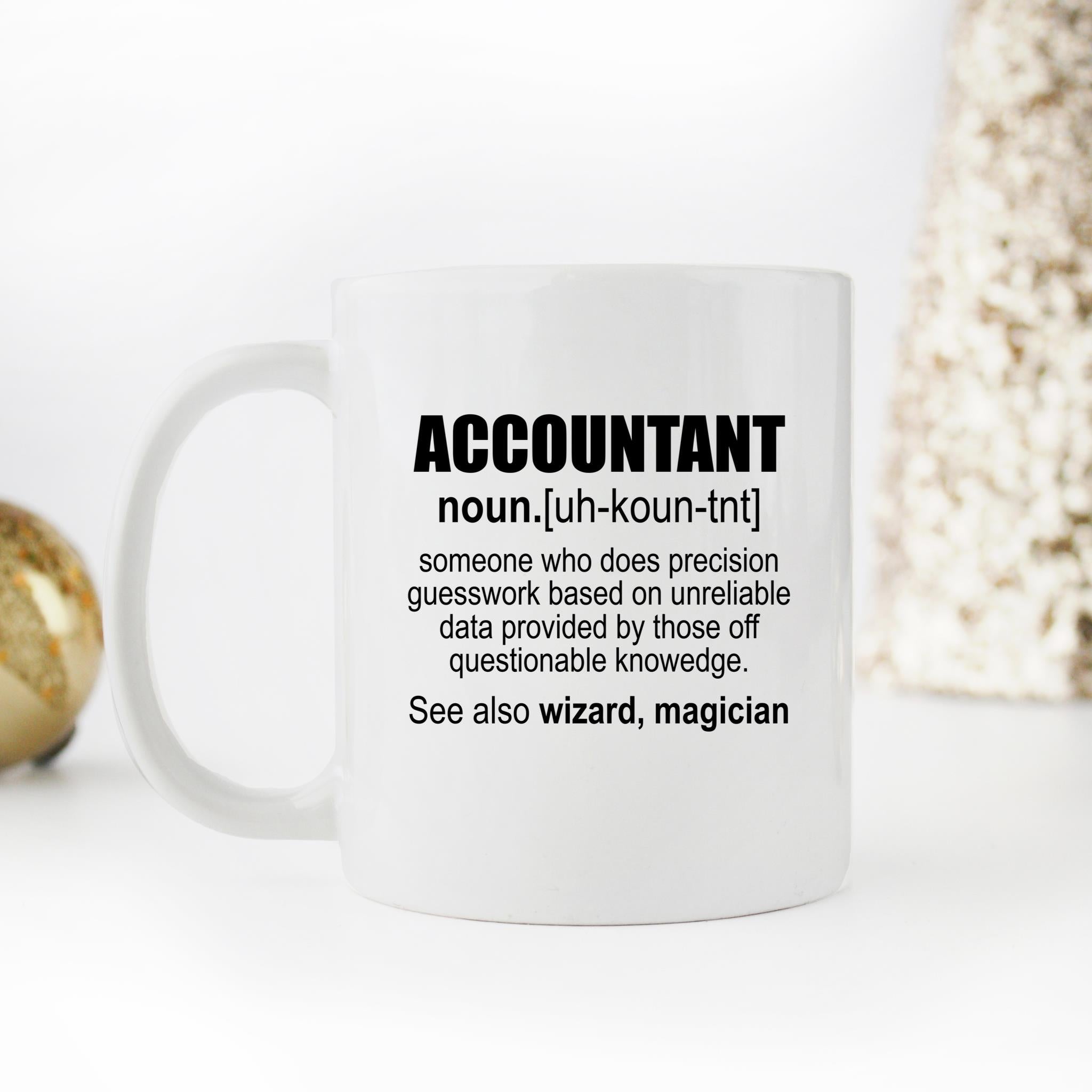 Skitongifts Funny Ceramic Novelty Coffee Mug Accountant Noun Definition Accountant Meaning oVeWZEl