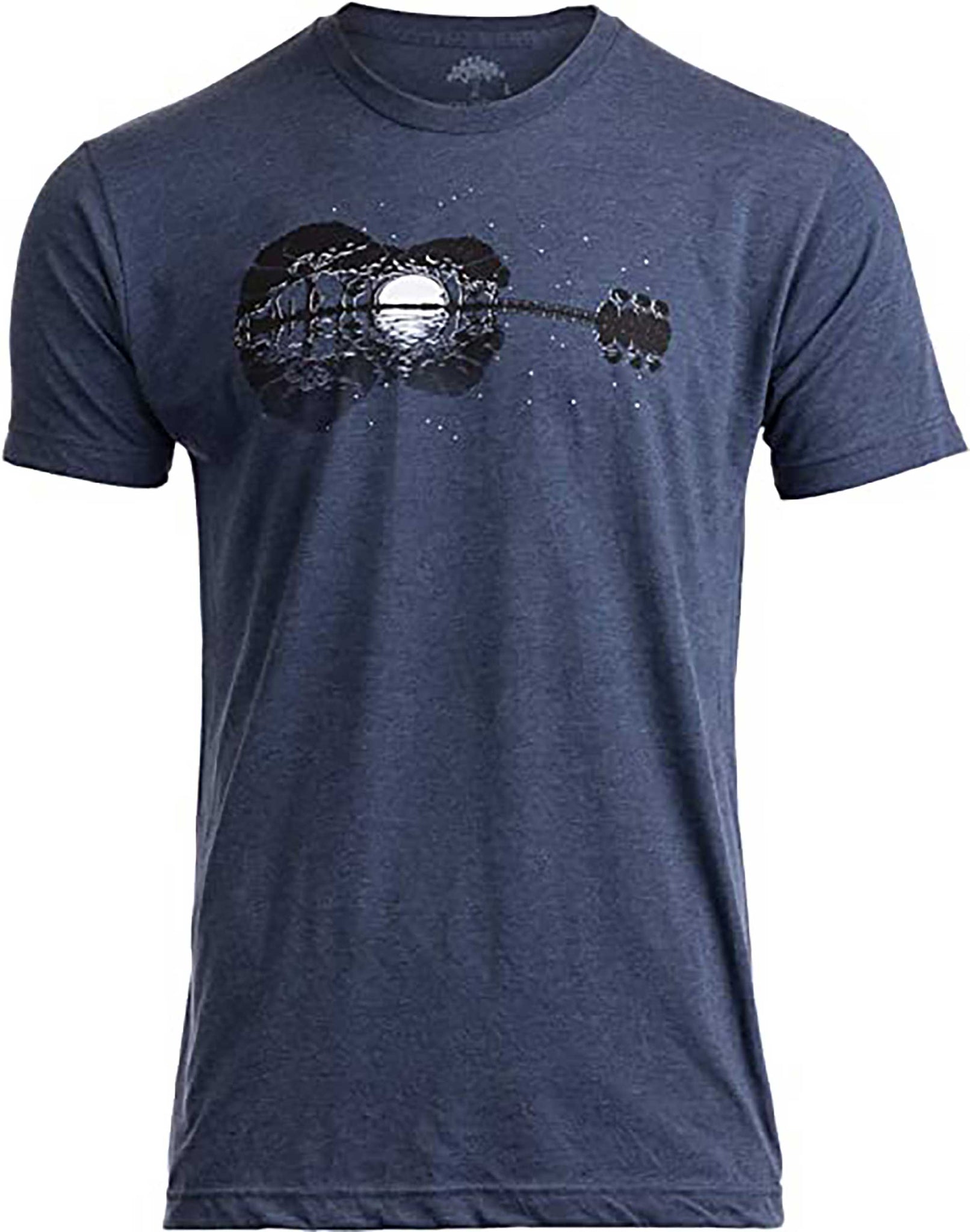 Skitongift Acoustic Guitar Player Tee, Guitarist Music Nature Shirt, Musician Graphic T Shirt for Men Women