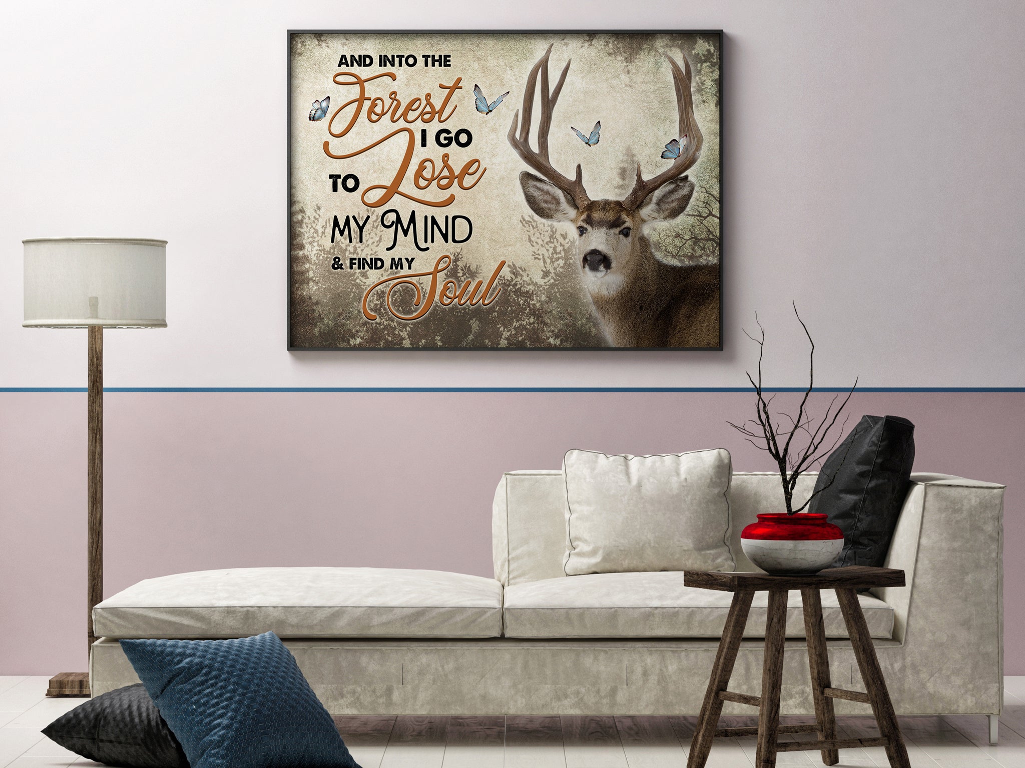 And Into The Forest To Close My Mind And Find My Soul Deer Landscape