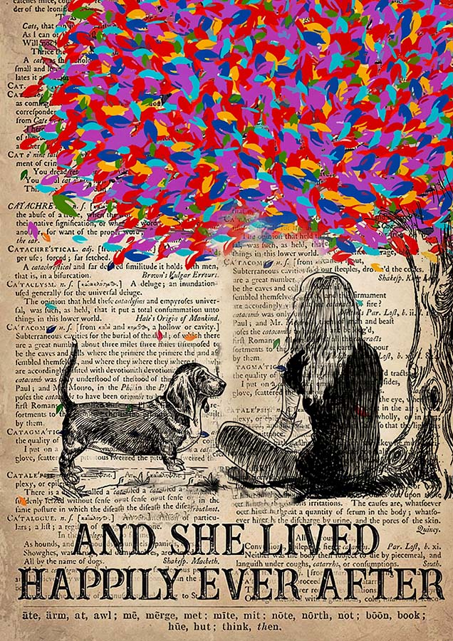 And She Lived Happily Ever After And Basset Hound-TT0910