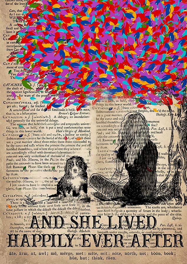 And She Lived Happily Ever After And Bernedoodle-TT0910