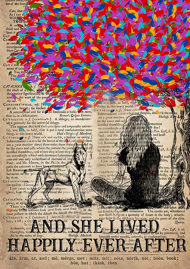 And She Lived Happily Ever After And Bull Terrier-TT0910