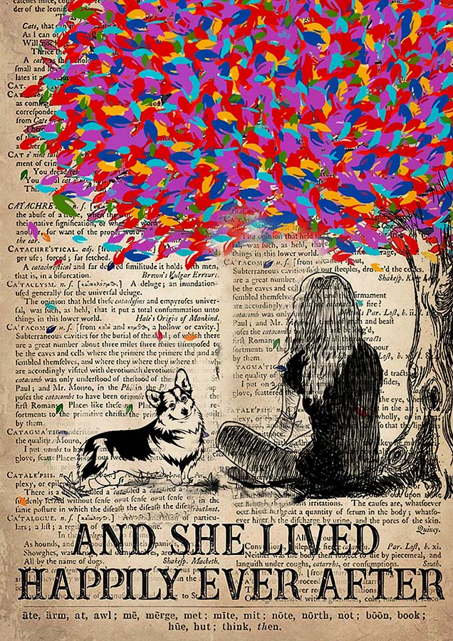 And She Lived Happily Ever After And Corgi-TT0910