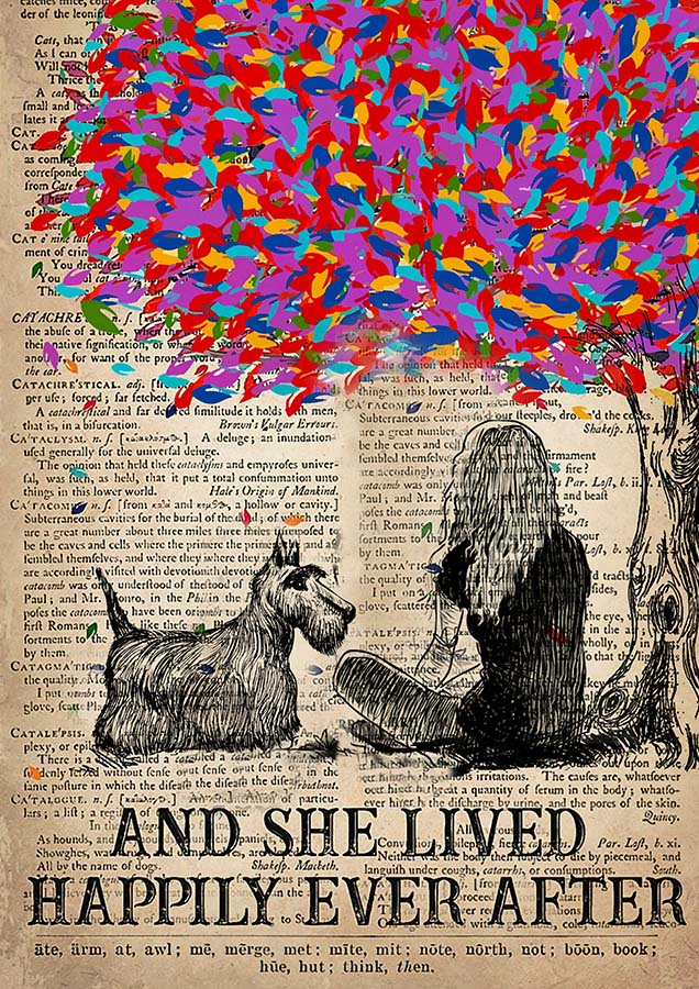 And She Lived Happily Ever After And Scottish Terrier-TT0910