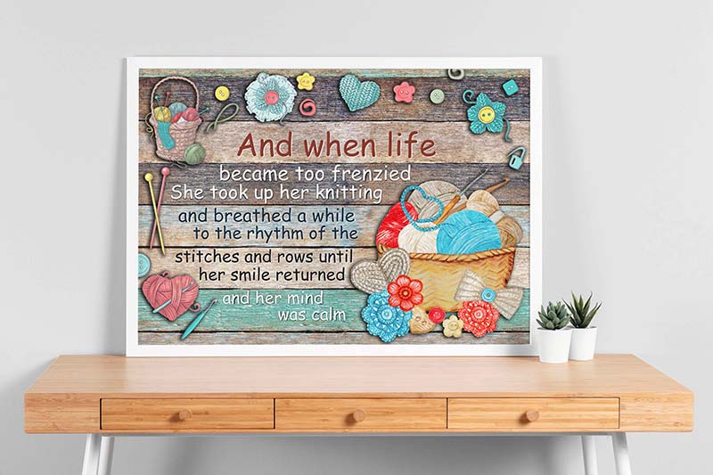 Skitongifts Wall Decoration, Home Decor, Decoration Room And When Life Became Too Frenzied TT0903