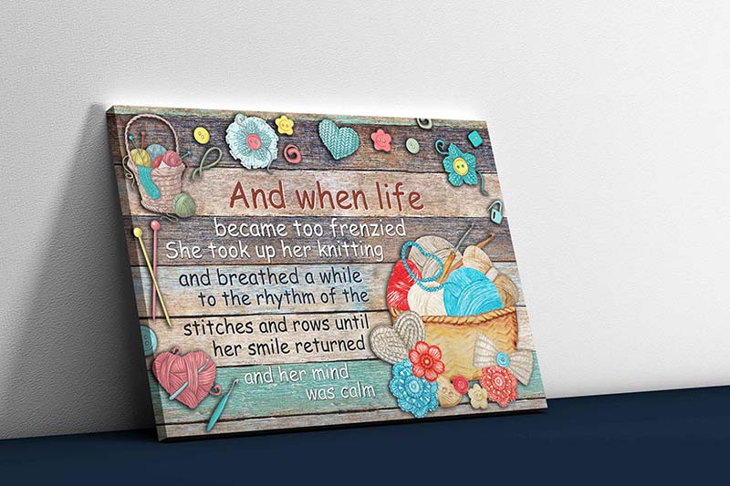 Skitongifts Wall Decoration, Home Decor, Decoration Room And When Life Became Too Frenzied TT0903