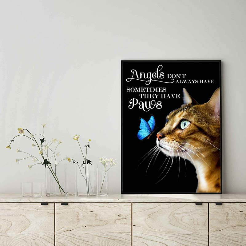 Skitongifts Wall Decoration, Home Decor, Decoration Room Angel Don't Always Have Wing Sometimes They Have TT0703