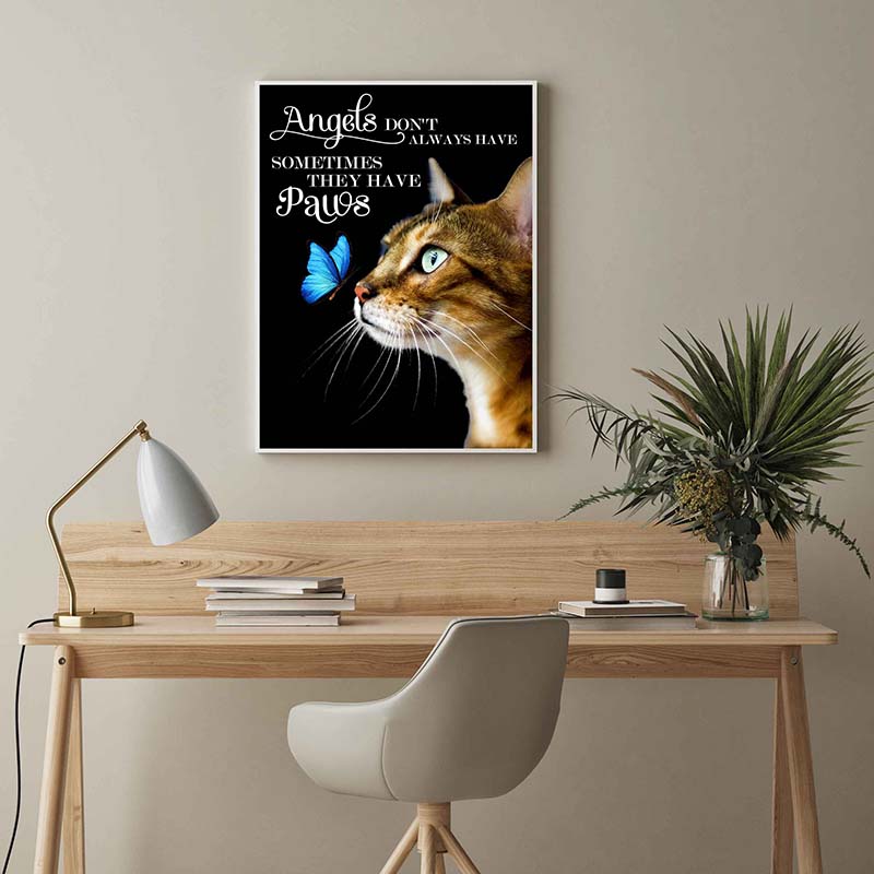 Skitongifts Wall Decoration, Home Decor, Decoration Room Angel Don't Always Have Wing Sometimes They Have TT0703