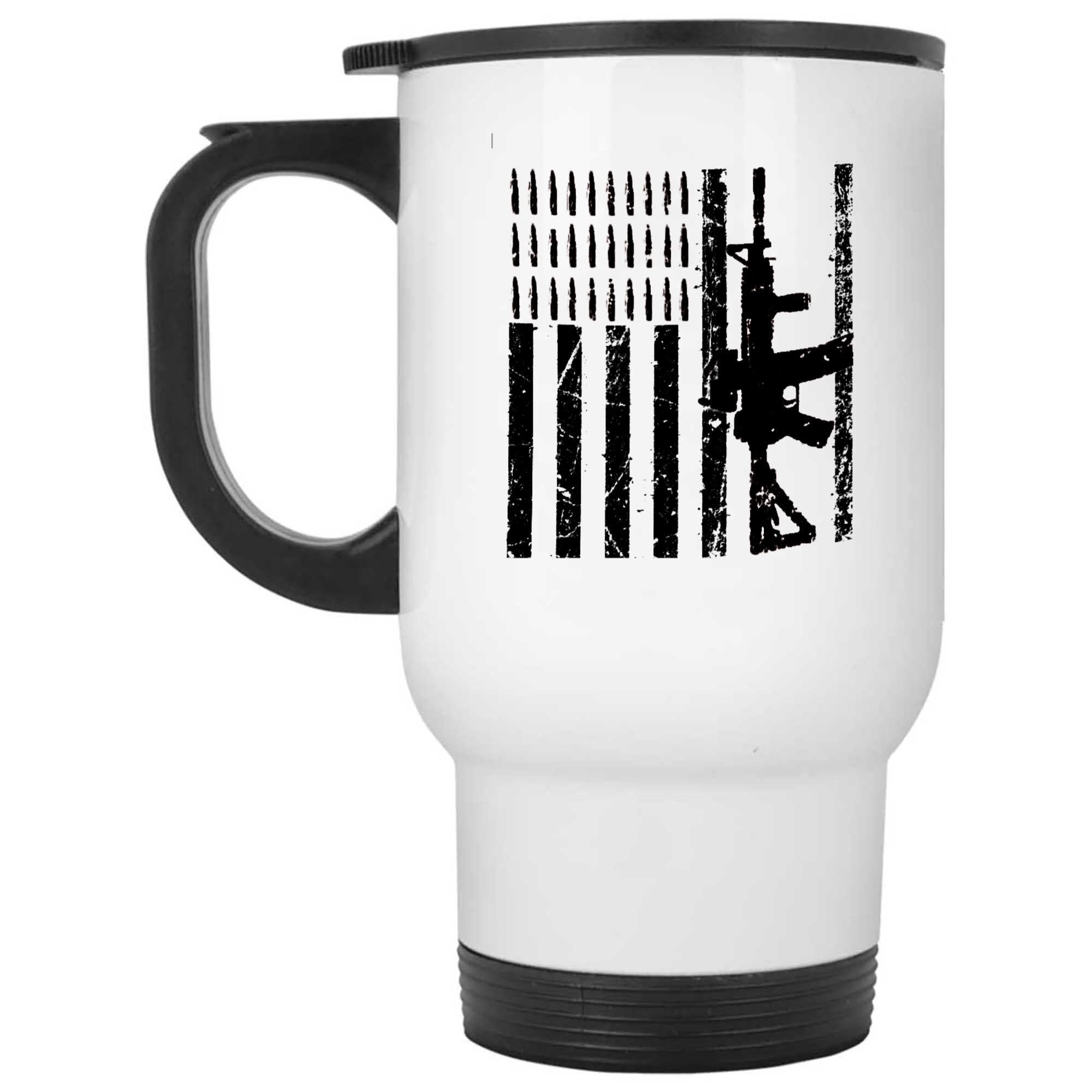 Skitongifts Funny Ceramic Novelty Coffee Mug Ar-15 American Flag Gun Support 2nd Amendment qFsWWpr
