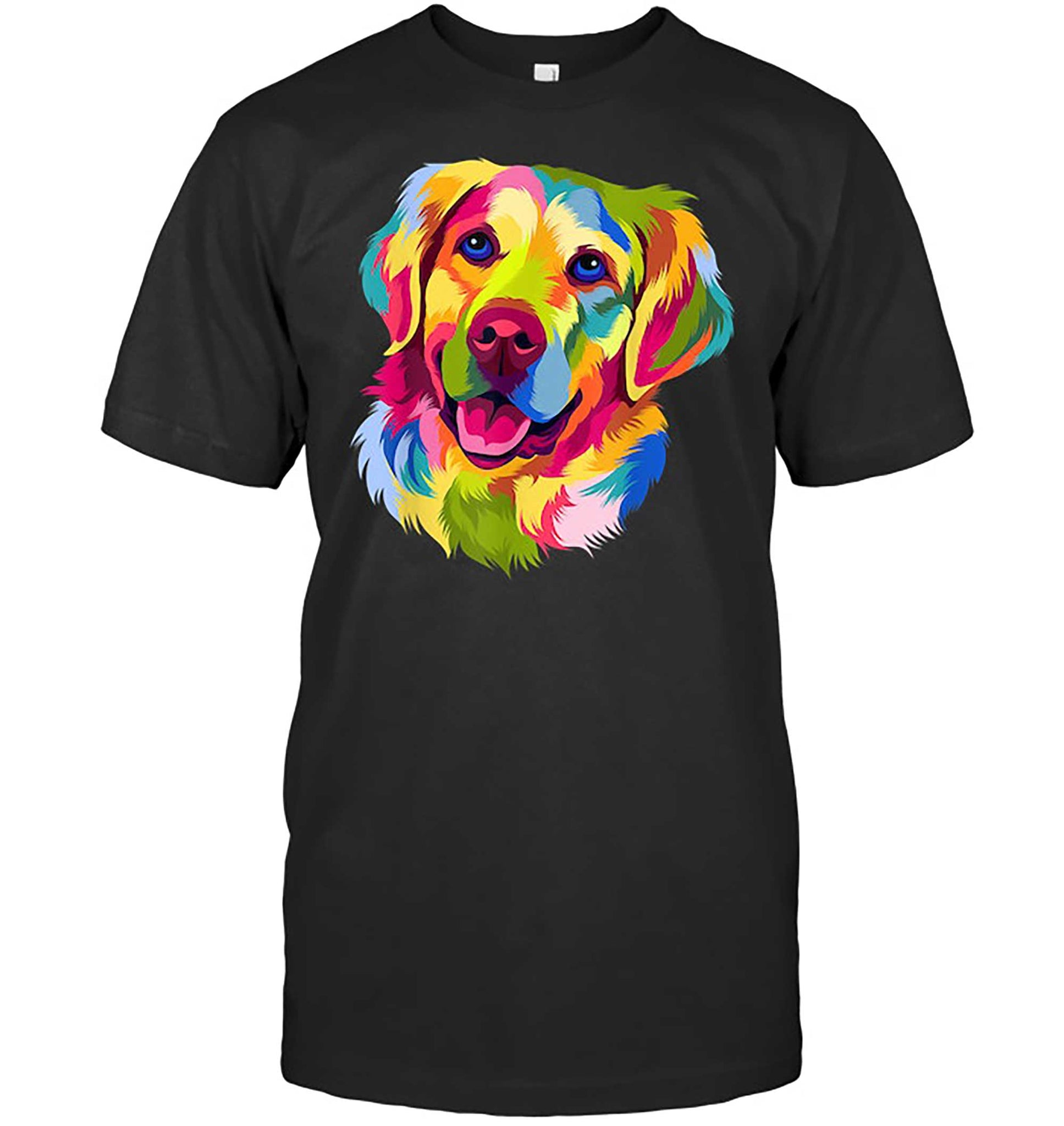 Skitongift-Art-Golden-Retriever-Dog-Golden-Pup-T-Shirt-Funny-Shirts-Hoodie-Sweater-Short-Sleeve-Casual-Shirt