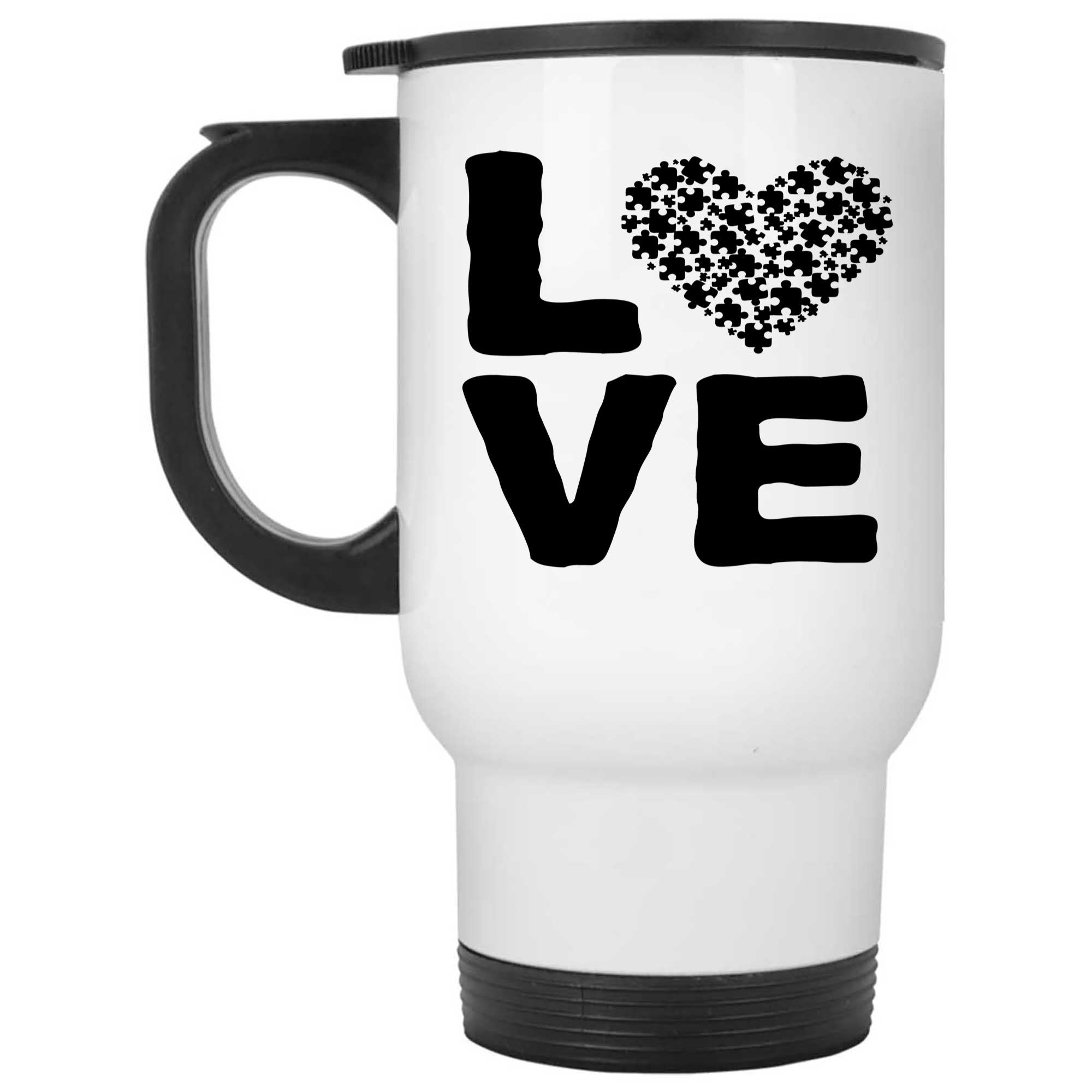 Skitongifts Funny Ceramic Novelty Coffee Mug Autism Mom Awareness Love Wftamwi