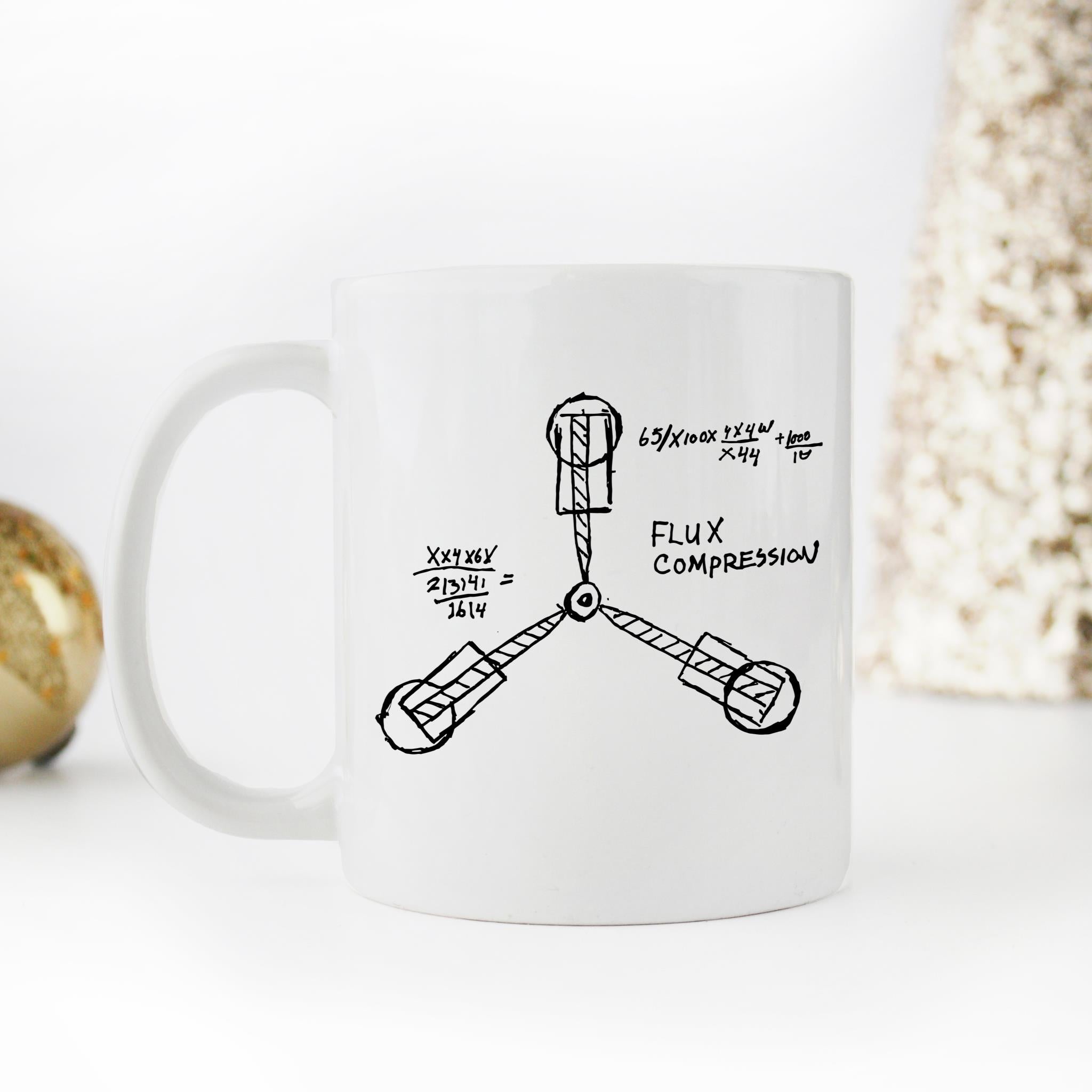 Skitongifts Funny Ceramic Novelty Coffee Mug Back To The Future Flux Capacitor Time Travel LZo7thk