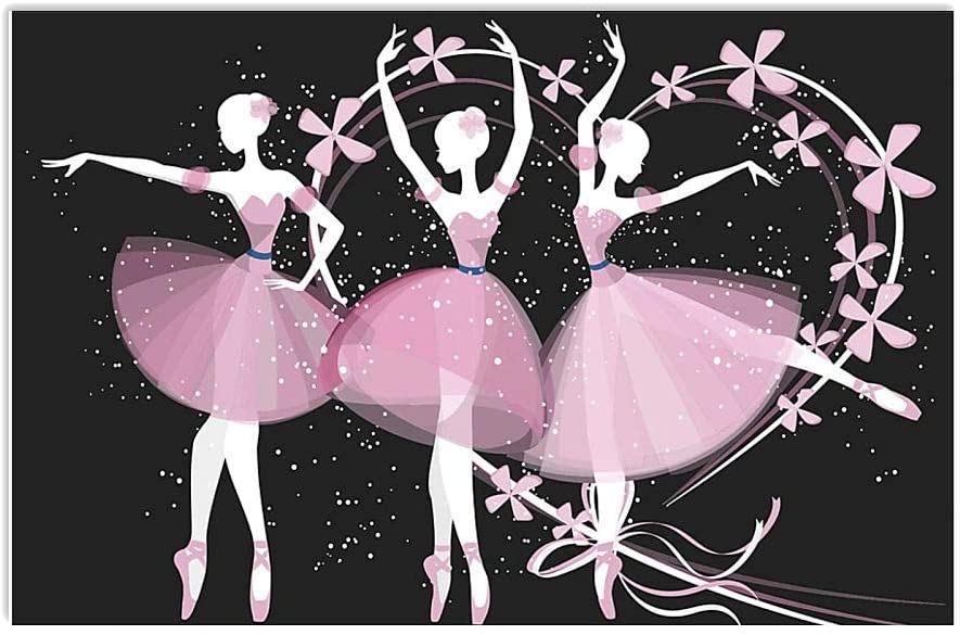 Ballet Girl Pink Dress Dancing Minimal