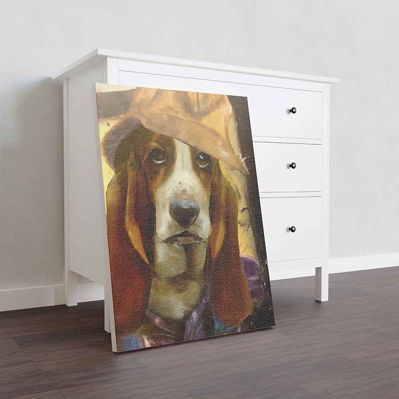 Skitongifts Wall Decoration, Home Decor, Decoration Room Basset Hound Dog Plumber-TT1012