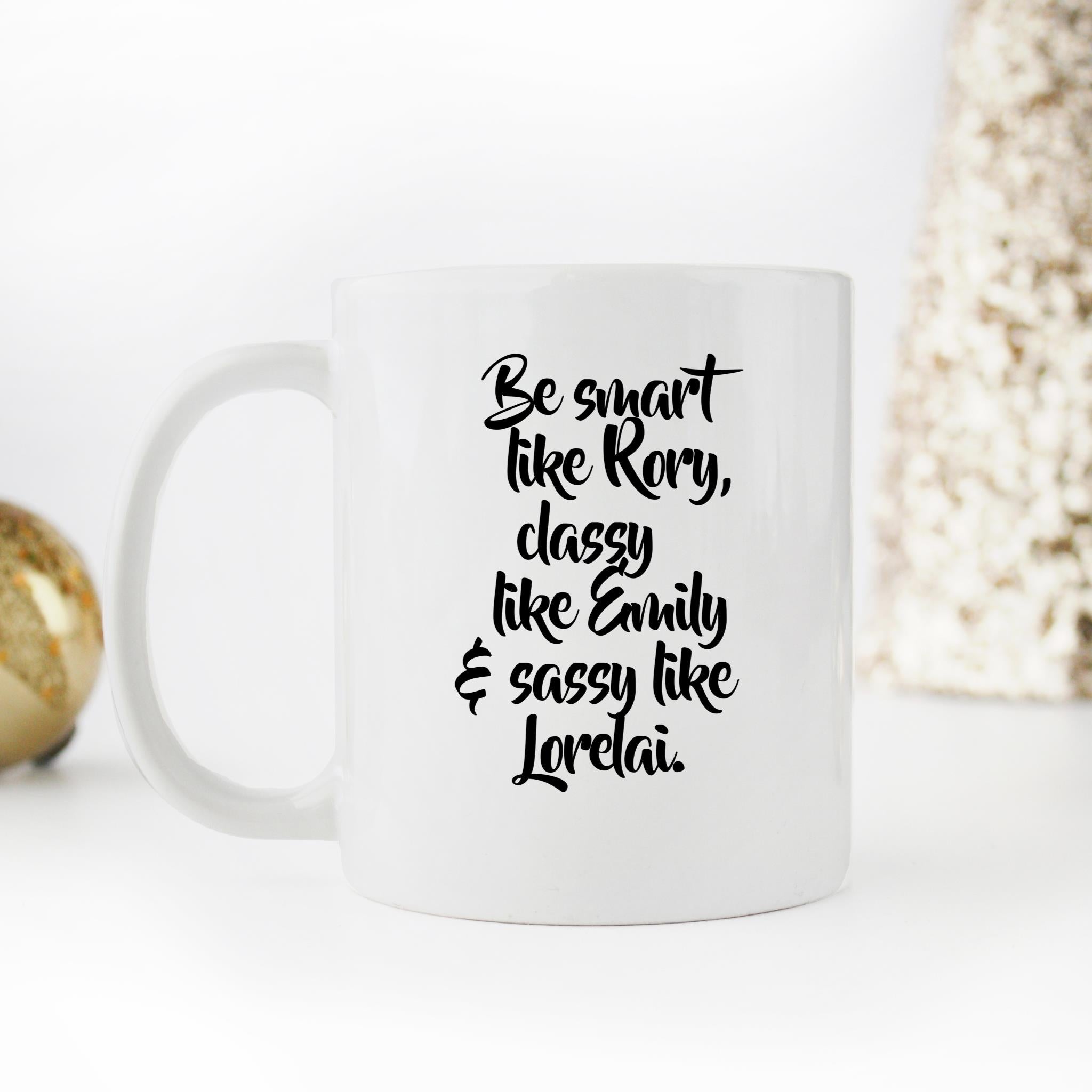 Skitongifts Funny Ceramic Novelty Coffee Mug Be Smart Like Rory Funny Gilmore Girls Inspired Merchandise zqCLJno
