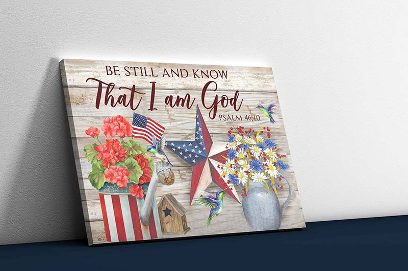 Skitongifts Wall Decoration, Home Decor, Decoration Room Be Still and Know That I Am God-TT1703