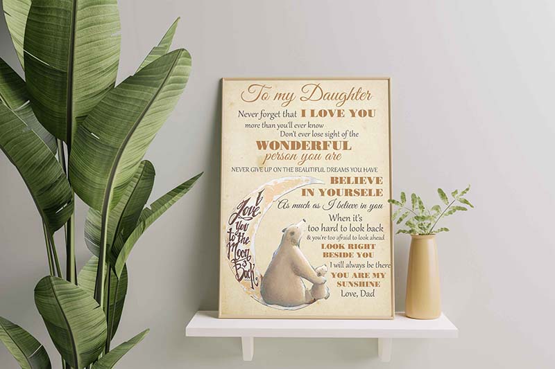 Bears Dad To My Daughter I Love You To The Moon And Back-TT1711