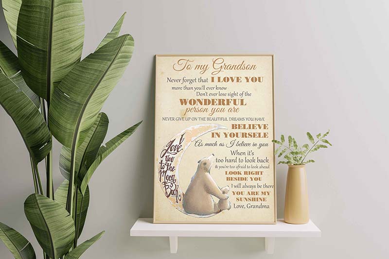 Bears Grandma To My Grandson I Love You To The Moon And Back-TT1711