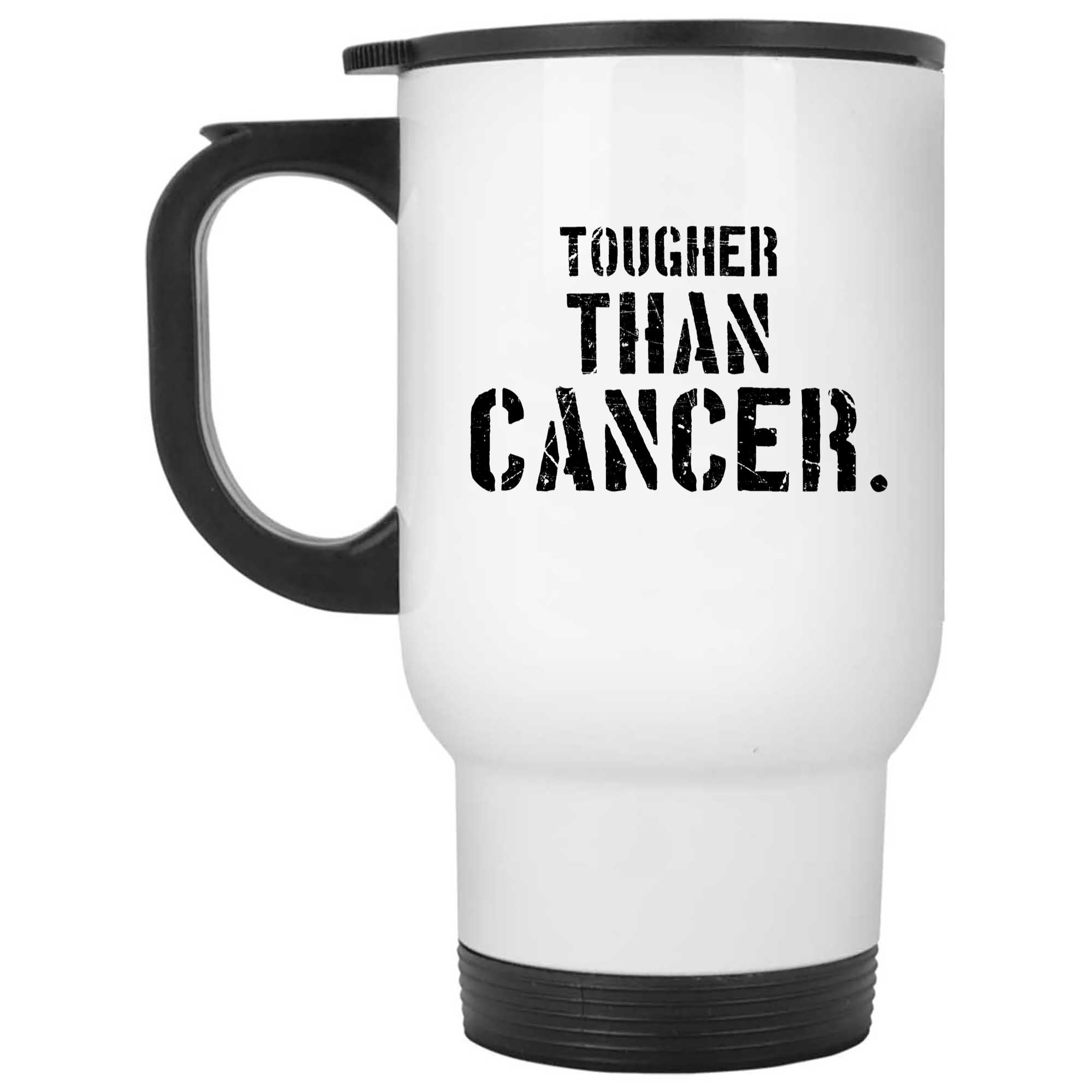 Skitongifts Funny Ceramic Novelty Coffee Mug Beat Cancer, Tougher Than Cancer. Funny For Cancer Patient, Lung Breast Cancer Survivors t1qaclD