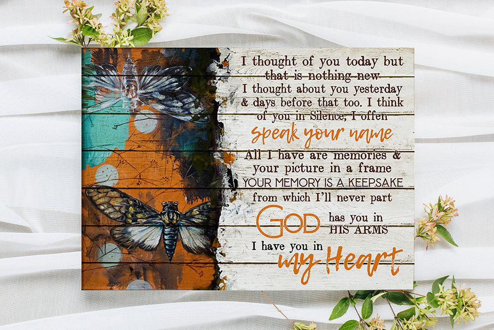 Beauftiful Butterfly I Thought Of You Today Memorial