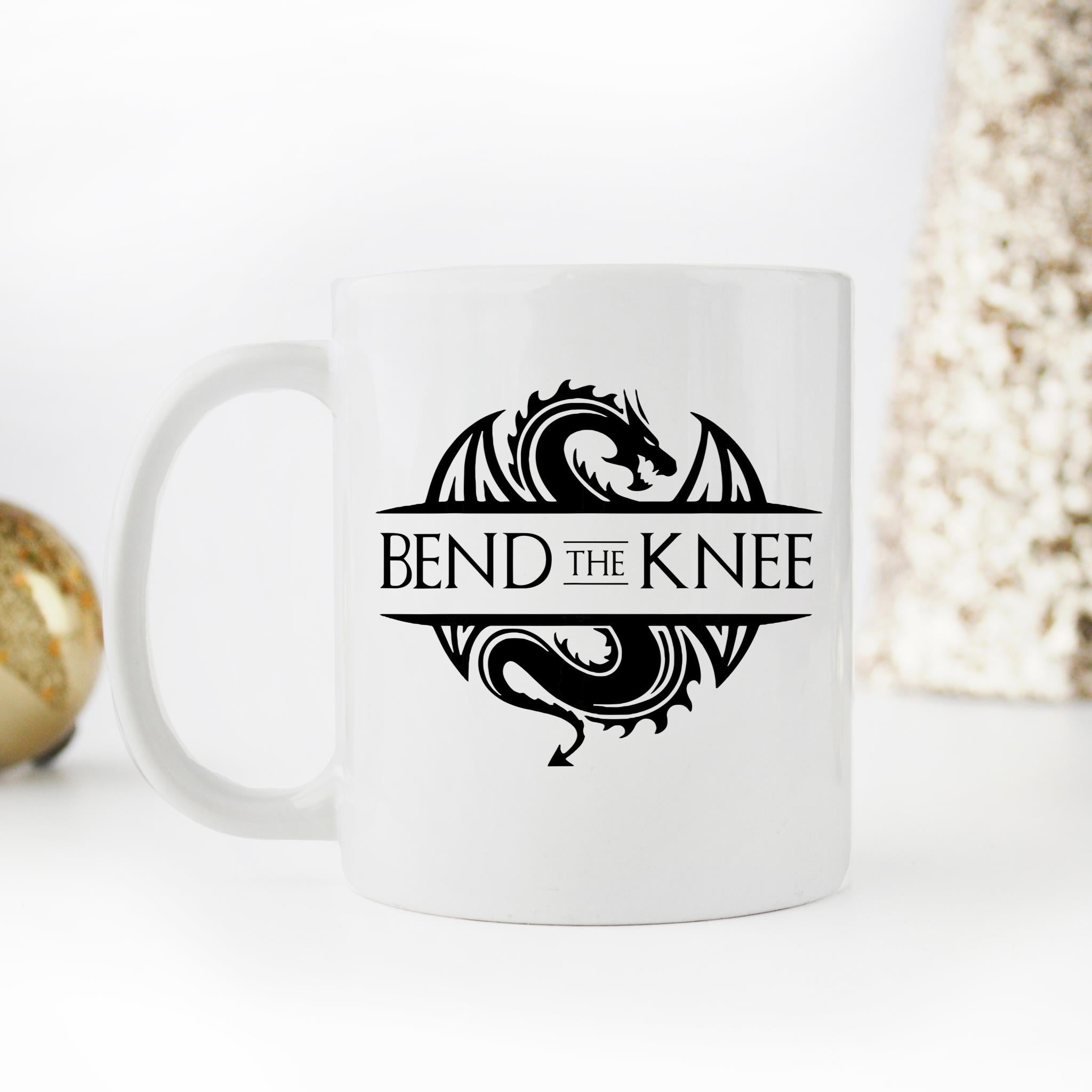 Skitongifts Funny Ceramic Novelty Coffee Mug Bend The Knee lFPSST8
