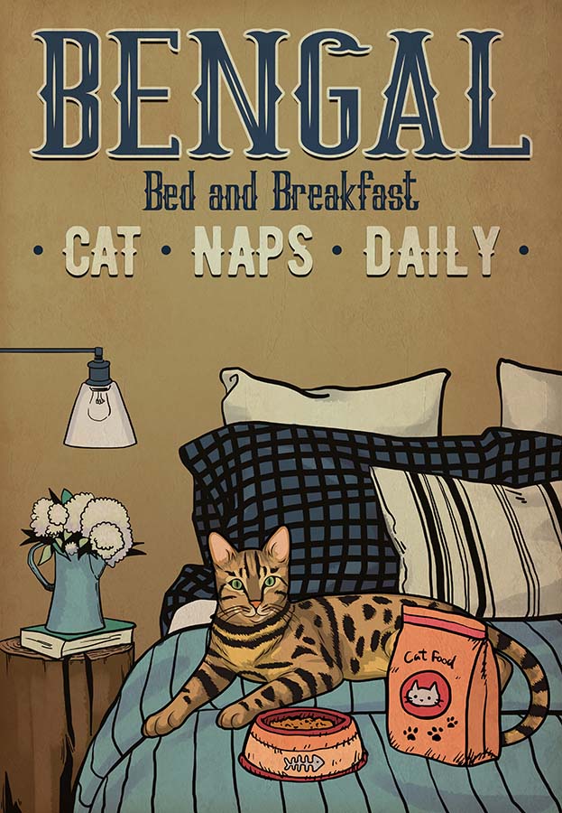 Bengal Cat Bed And Breakfast-MH1909