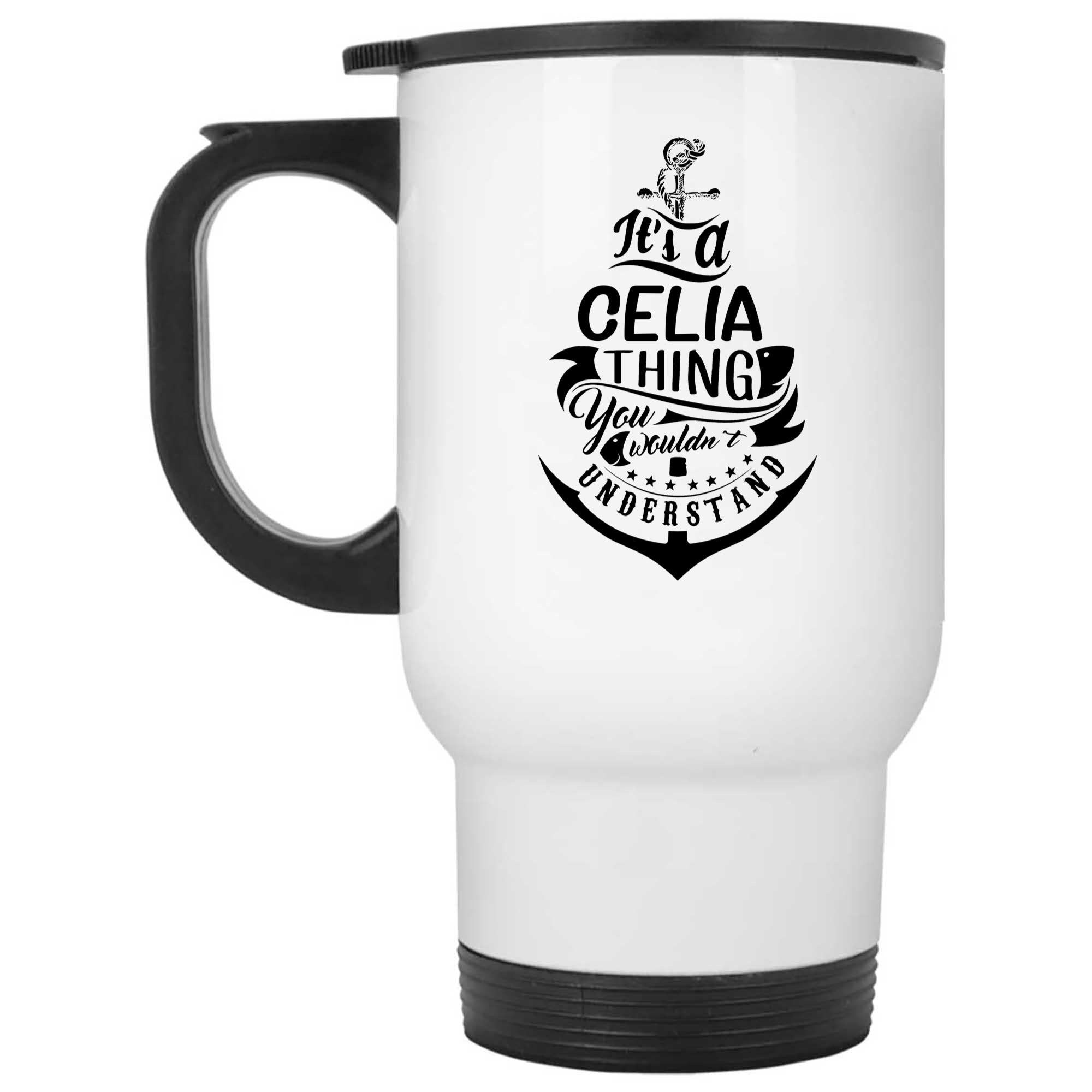 Skitongifts Funny Ceramic Novelty Coffee Mug Best Funny Registry By Name Tags It's Celia Thing You Wouldn't Understand 0VO3IrQ