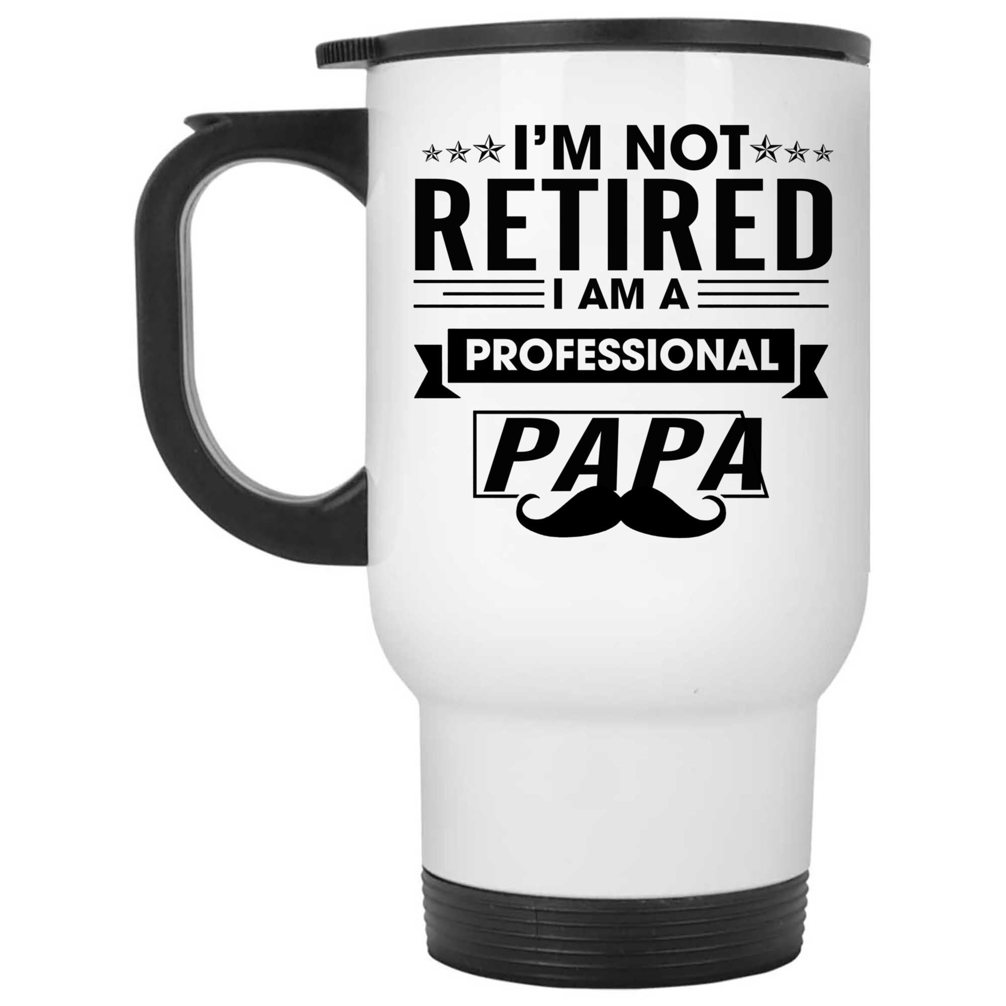 Skitongifts Coffee Mug Funny Ceramic Novelty Best Papa, I'm Not Retired Papa iLl6a00