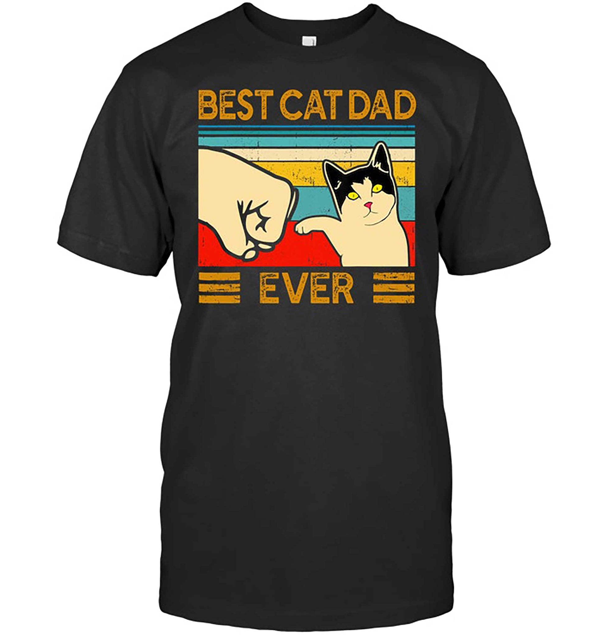 Skitongift-Best-Cat-Dad-Ever-T-Shirt-Funny-Cat-Daddy-FatherS-Day-Gift-Funny-Shirts-Hoodie-Sweater-Short-Sleeve-Casual-Shirt