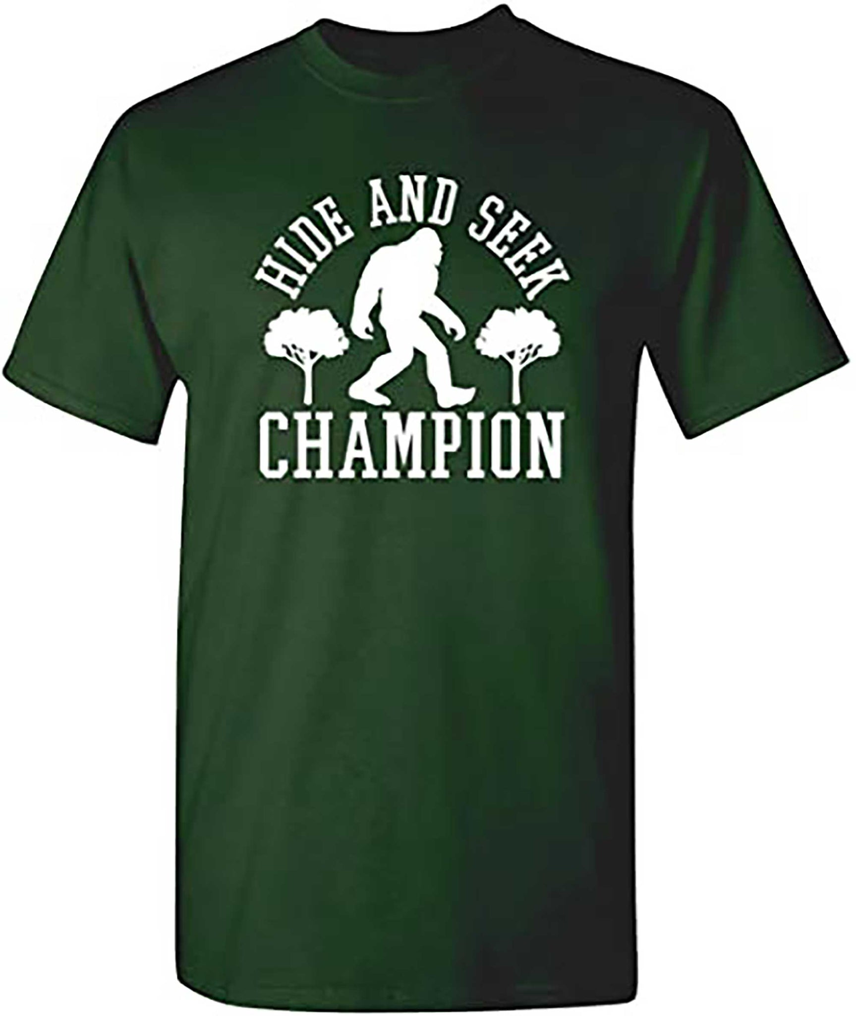 Skitongift Bigfoot Hide and Seek Graphic Novelty Sarcastic Funny T Shirt