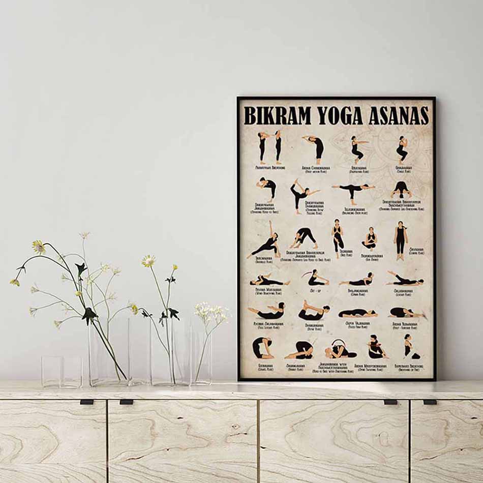 Bikram Yoga Asanas Vertical-MH2508