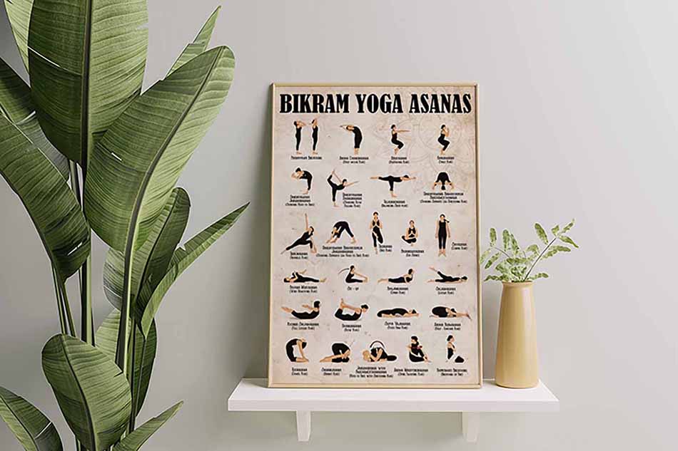  Bikram Yoga Asanas Knowledge Vintage Metal Tin Sign Learn Yoga  Poster Yoga Classroom Decoration Tin Painting for Home Bedroom Club Store  Office Wall Art Decoration Metal Plaque 12x17 Inch : Home