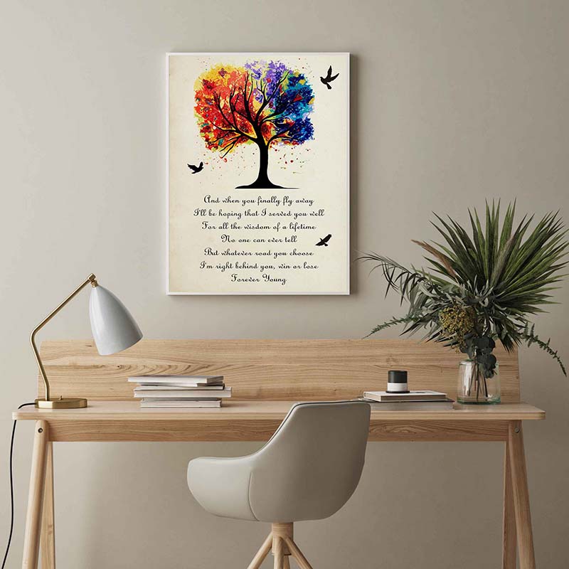 Skitongifts Wall Decoration, Home Decor, Decoration Room Bird And When You Finally Fly Away I'll Be Hoping That I Served You Well TT0703