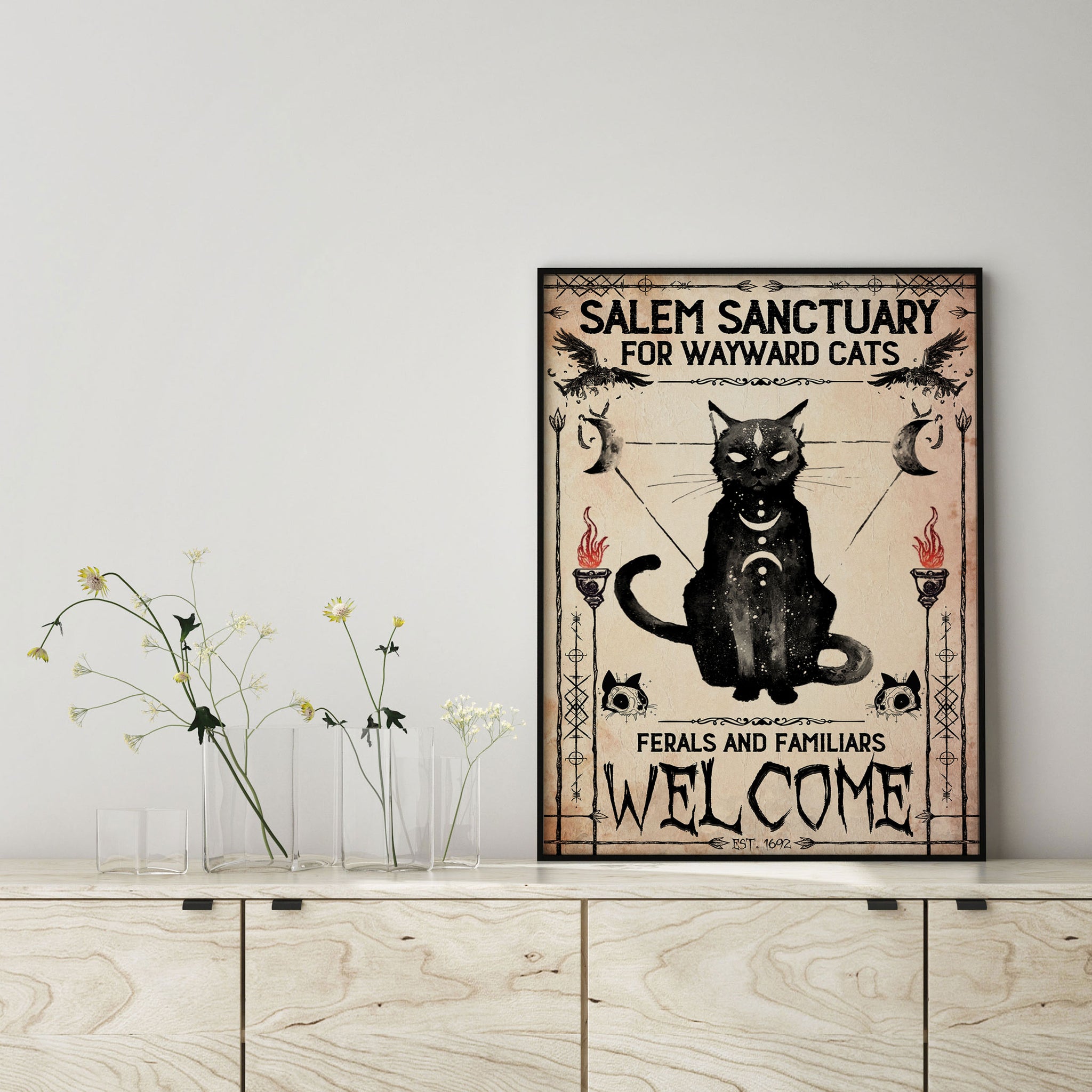 Black Cat Wayward Salem Sanctuary For Wayward Cats-MH0708's