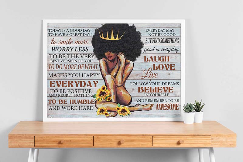 BlackQueen To Smile MoreTo Be The Best Version Of You-TT0504