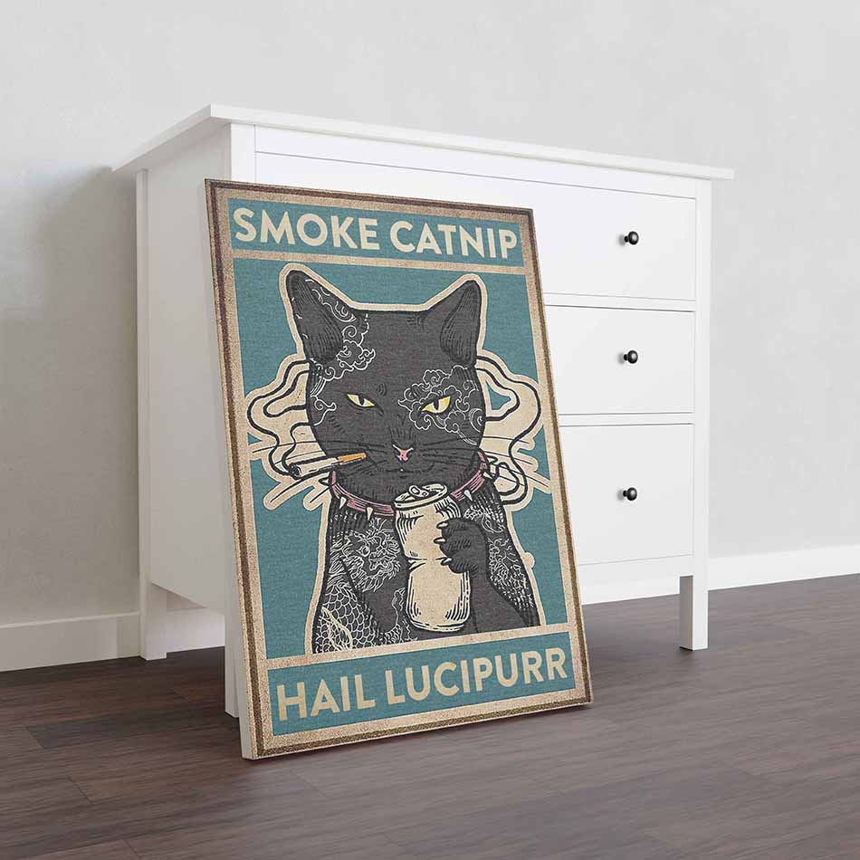 Black Cat Smoke Catnip Hail Lucipurr TT0609