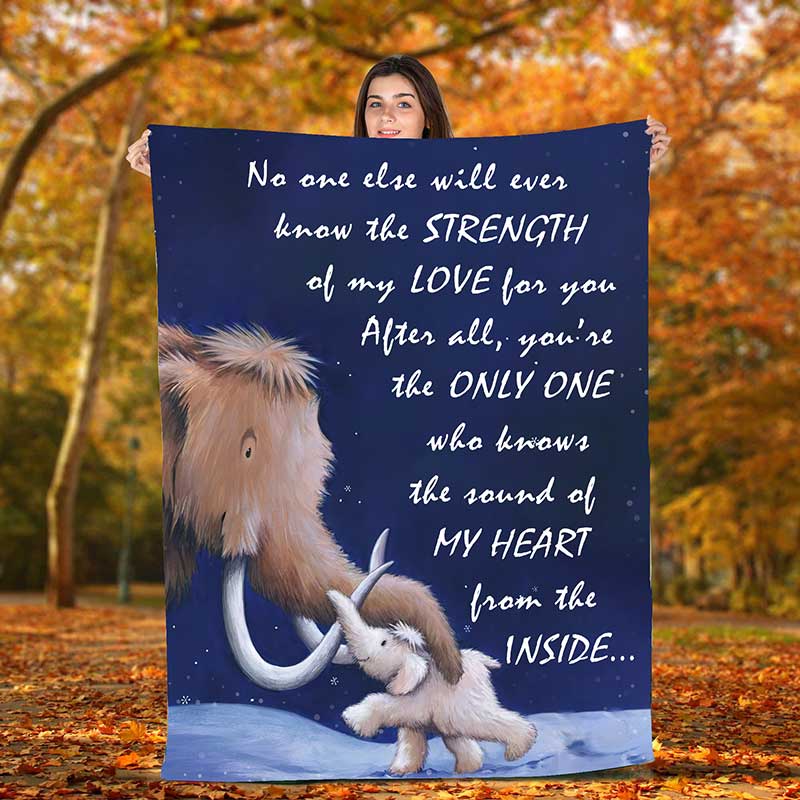 Skitongifts Blanket For Sofa Throws, Bed Throws Blanket Elephants No One Else Will Ever Know The Strength Of My Love Ver 2-TTK1907